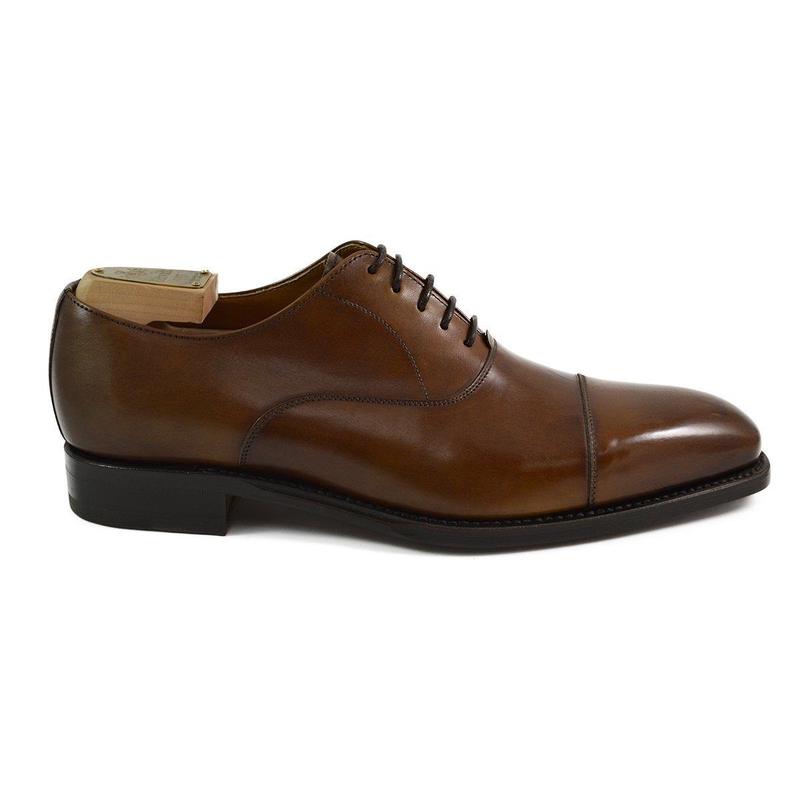BERWICK 1707 PLAIN OXFORD - COGNAC BOX CALF 2428