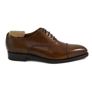BERWICK 1707 PLAIN OXFORD - COGNAC BOX CALF 2428