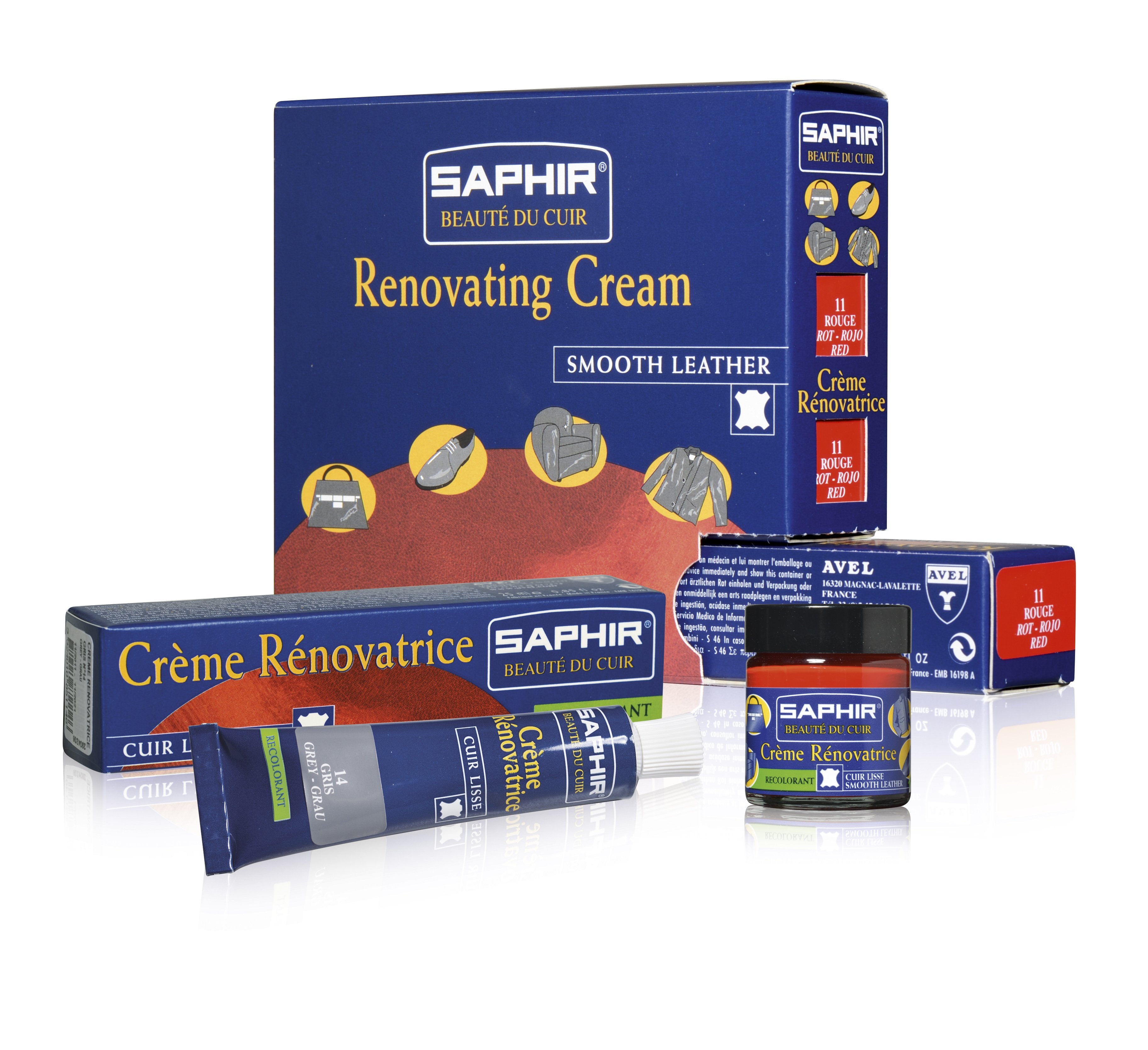 Saphir Beaute du Cuir Edge Dressing & Renovating Recolorant Repair Cream 25 ML